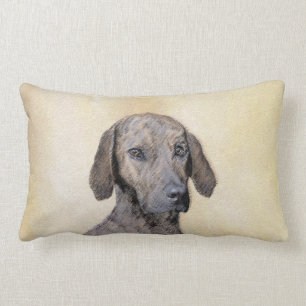 Plottenmalerei - Niedliche Original Hundekunst Lendenkissen