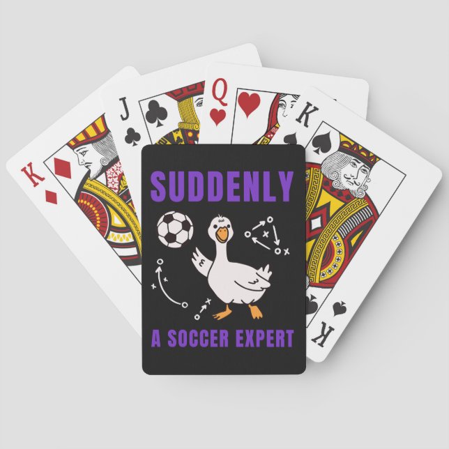 Plötzlich ein Fußball Experte Spielkarten (Rückseite)