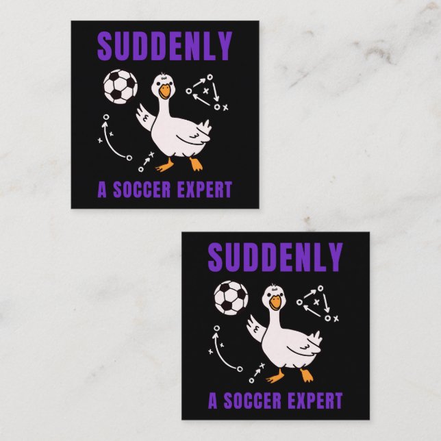 Plötzlich ein Fußball Experte Treuekarte (Vorne/Hinten)