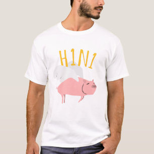 Plötzlich flogen Schweine Weiß T-Shirt