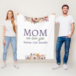 Plötzlich Liebe Sie Mama Fleecedecke