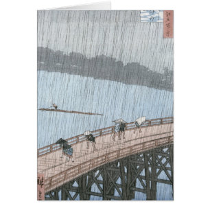 Plötzliche Dusche über die Shin-Ohashi-Brücke und