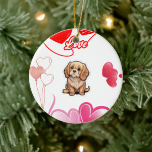 Plötzlicher Verlust Hund Gedenkposter – Zu früh ge Keramik Ornament