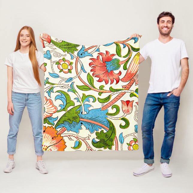 Plötzliches, farbiges Vintages Muster von William  Fleecedecke (Beispiel)