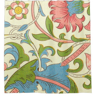 Plötztes Muster (1884) von William Morris Duschvorhang
