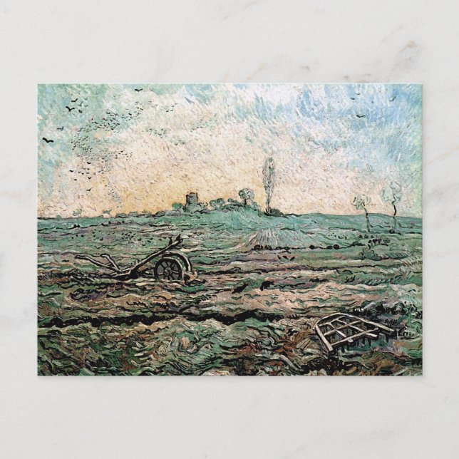Plough and Harrow (Millet), Van Gogh Fine Art Postkarte (Vorderseite)
