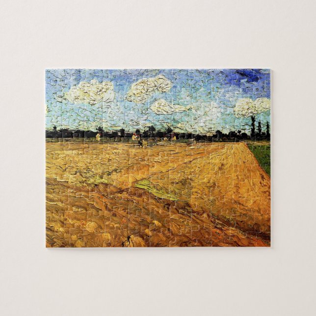 Plowed Field (die Furrows) von Vincent van Gogh (Horizontal)