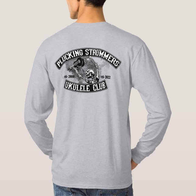 PLUCKING STRUMMERS PLUCKEN STARKER STRUM LANGE SLE T-Shirt (Rückseite)
