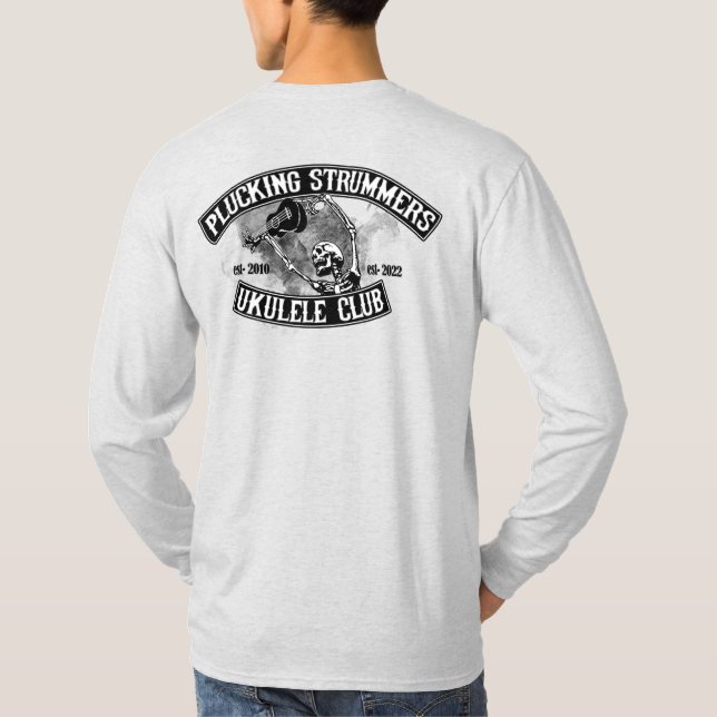 PLUCKING STRUMMERS PLUCKEN STARKER STRUM LANGE SLE T-Shirt (Rückseite)