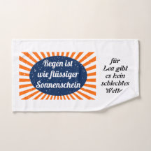 Pluie de soleil liquide avec noms