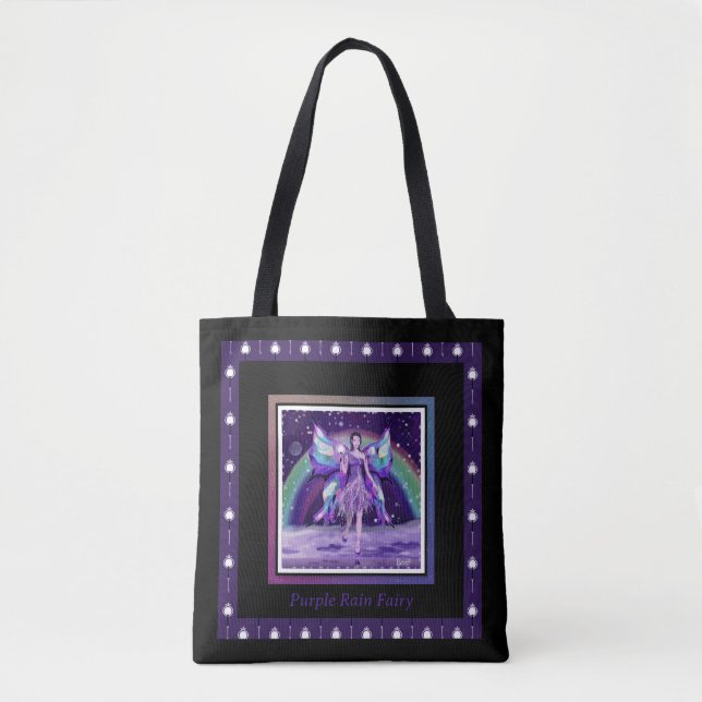 Pluie violette Sac fourre-tout de fées (Devant)
