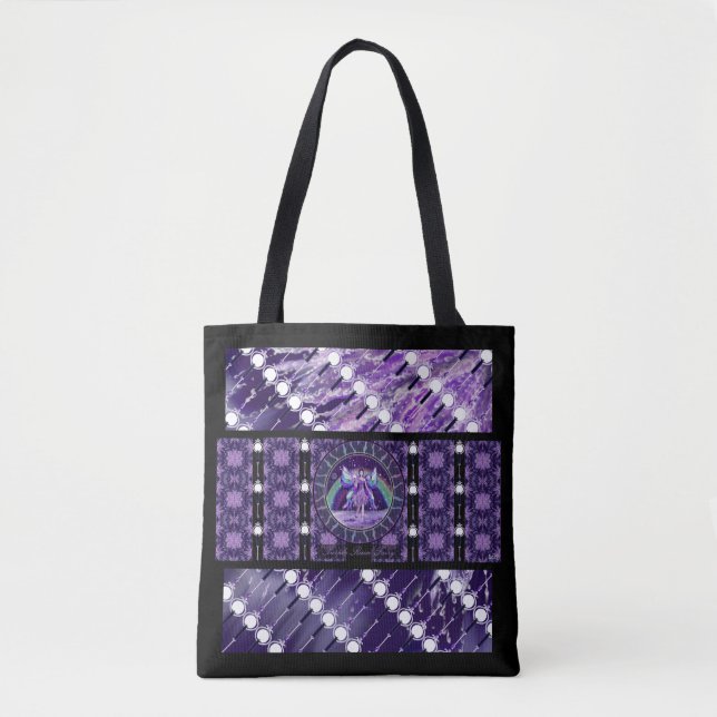 Pluie violette Sac fourre-tout de fées (Devant)
