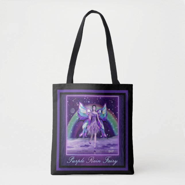 Pluie violette Sac fourre-tout de fées (Devant)