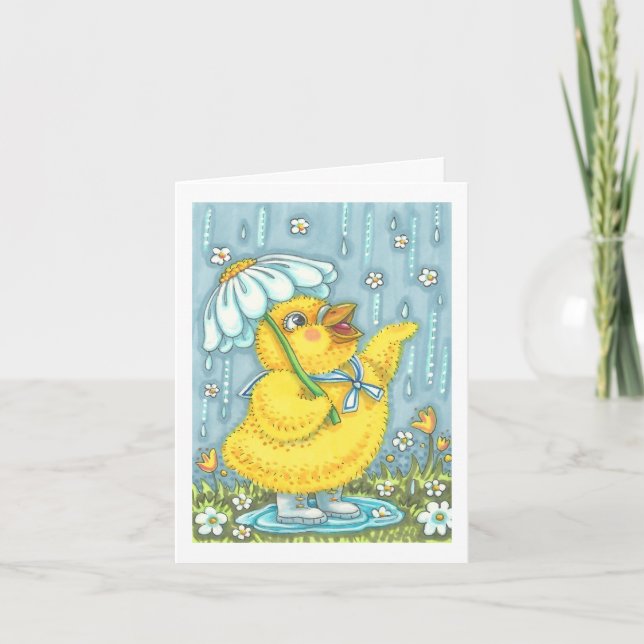 PLUIES D'AVRIL DONNENT DES FLEURS DE MAI CARTE DE  (Devant)