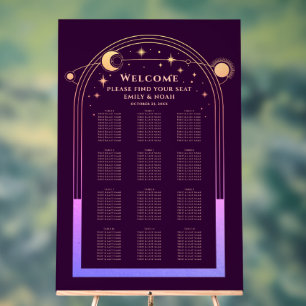 Plum arc-en-ciel mystique Sun Moon Stars Mariage