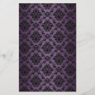 Plum baroque Victorian Papier à papier à papier à 