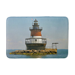 Plum Beach Lighthouse, Rhode Island Bath Mat Badematte