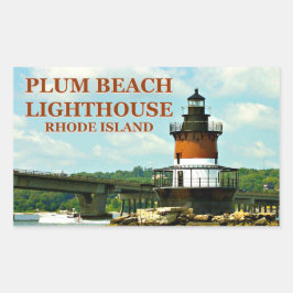 Plum Beach Lighthouse, Rhode Island Stickers
