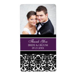Plum Black Damask Foto Wedelmarken