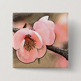 Plum Blossom Button