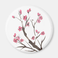 Plum Blossom Spring Magnet