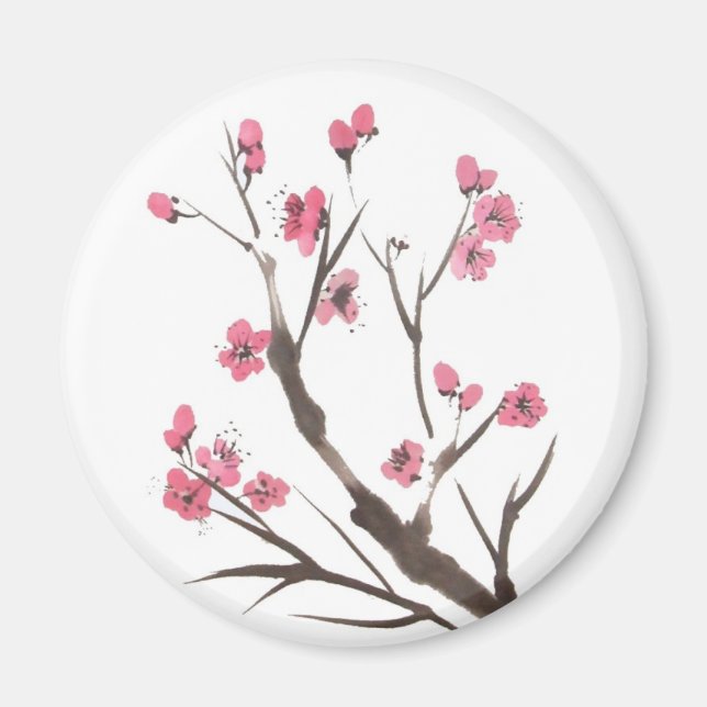 Plum Blossom Spring Magnet (Vorne)