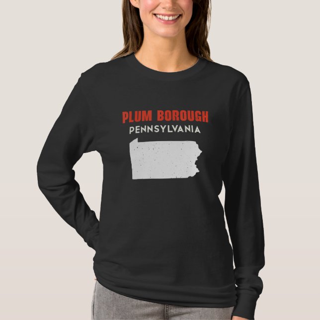 Plum borough Pennsylvania USA State America Travel T-Shirt (Vorderseite)