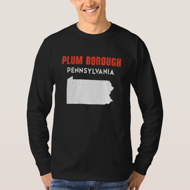 Plum borough Pennsylvania USA State America Travel T-Shirt (Vorderseite)