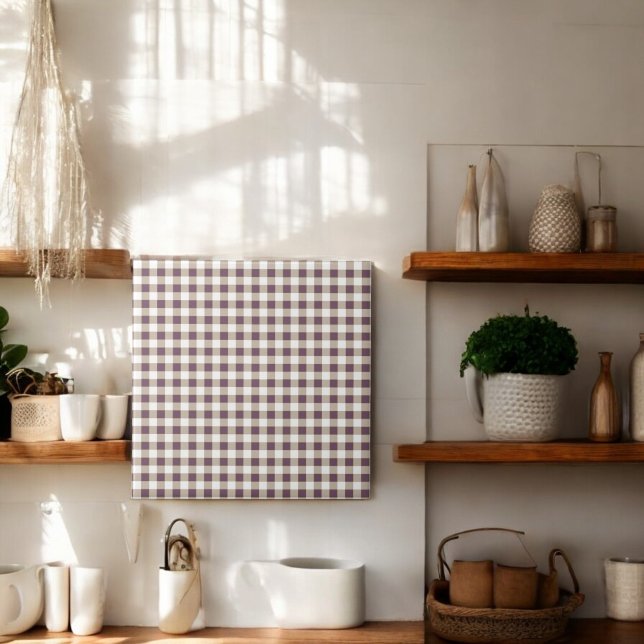 Plum Buffalo Kariert Holiday Fliese (Von Creator hochgeladen)