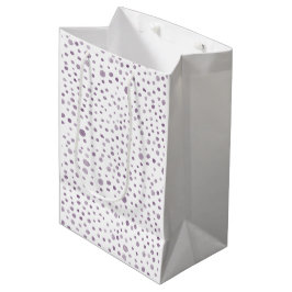 Plum Confetti Wasserfarbe Dots Geschenktasche Mittlere Geschenktüte