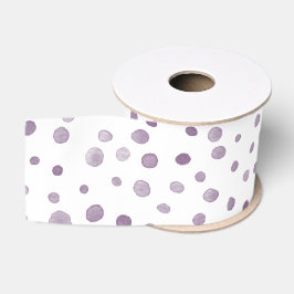 Plum Confetti Wasserfarbe Punkte Band Ripsband