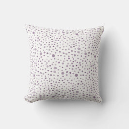 Plum Confetti Wasserfarbe Punkte Kissen Kissen