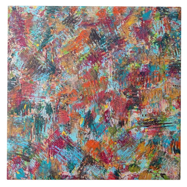 Plum Crazy 6 x 6 Keramiken Tile Fliese (Vorderseite)