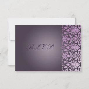 Plum Damask/UAWG RSVP Karte
