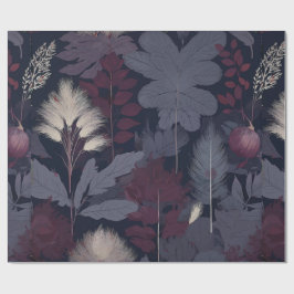 Plum Fig & Pampas Grass Seamless Autumn Geschenkpapier