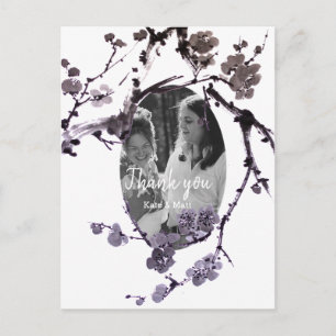 Plum fleurom sud Mariage Photo Carte postale