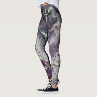 Plum Funky Art Leggings
