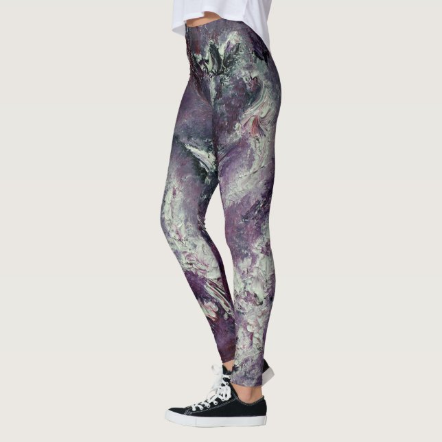 Plum Funky Art Leggings (Links)