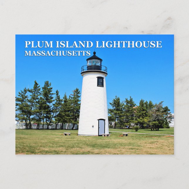 Plum Island Lighthouse, Massachusetts Postkarte (Vorderseite)