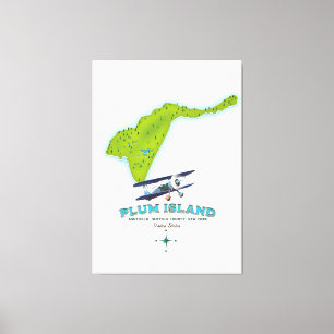 Plum Island, Southold Suffolk County, New York Kar Leinwanddruck