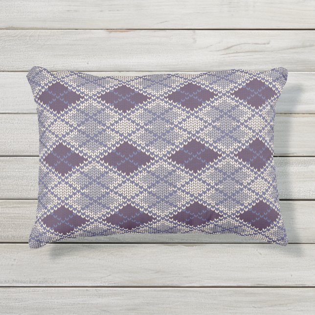 PLUM JACQUARD KNIT Coussin extérieur (Devant)