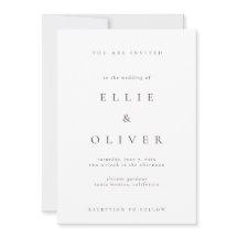 Plum Lila Boho Elegant I Minimalistisch Wedding