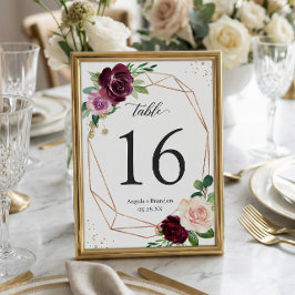 Plum Lila, geometrische Hochzeitsstille RSVP Karte