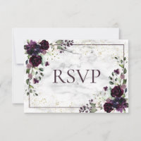 Plum Lila Gold Marble Hochzeit im Herbst UAWG