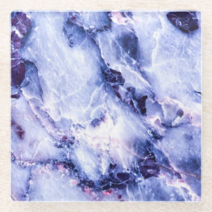 Plum Lila Marmorglas-Untersetzer Glasuntersetzer