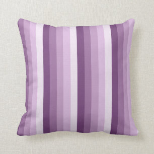 Plum lila Schattenstreifen Kissen