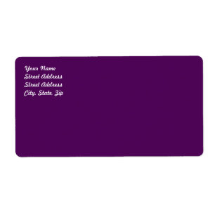 Plum Lila Shipping Label