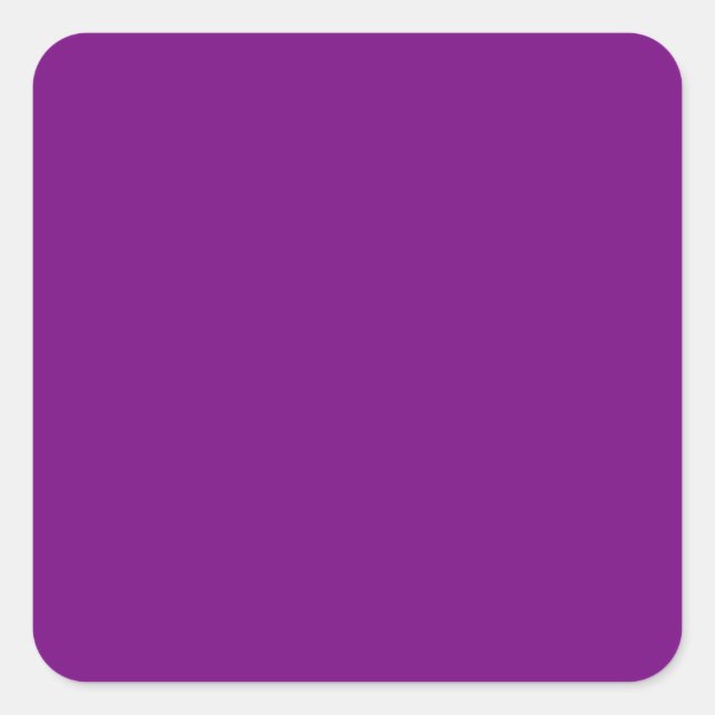Plum Lila Square Sticker (Vorderseite)