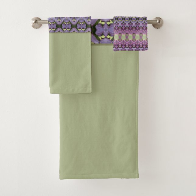 Plum Lila und Mauve Badhandtuch Set (Insitu)