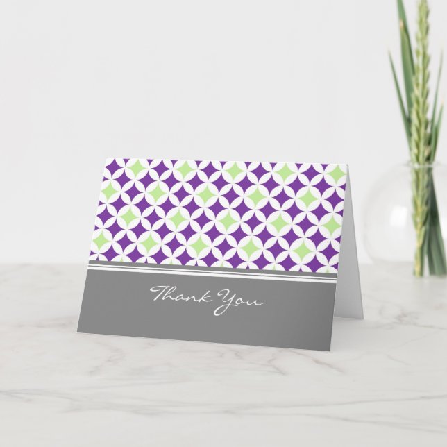 Plum Limon Gray Baby Showherberge Danke (Vorderseite)
